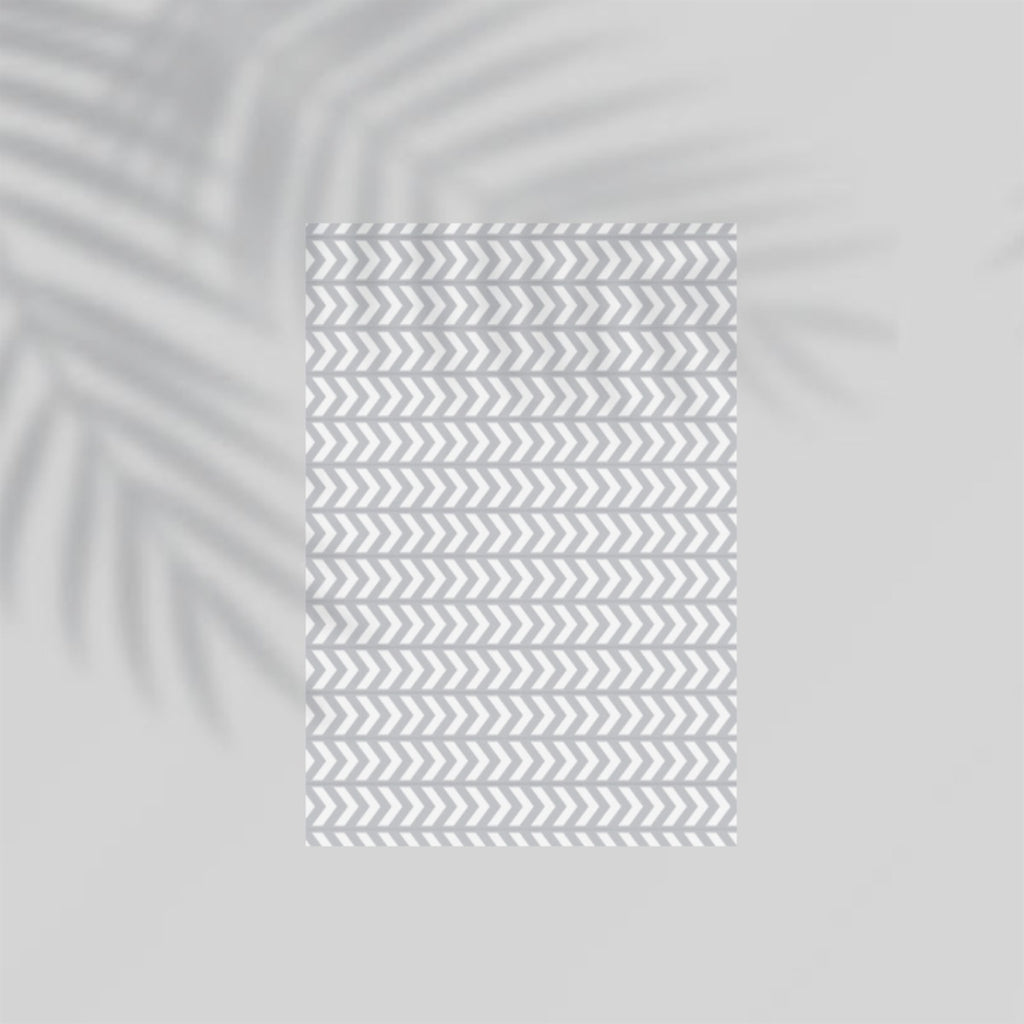 Grey-White Arrows Paper Poster