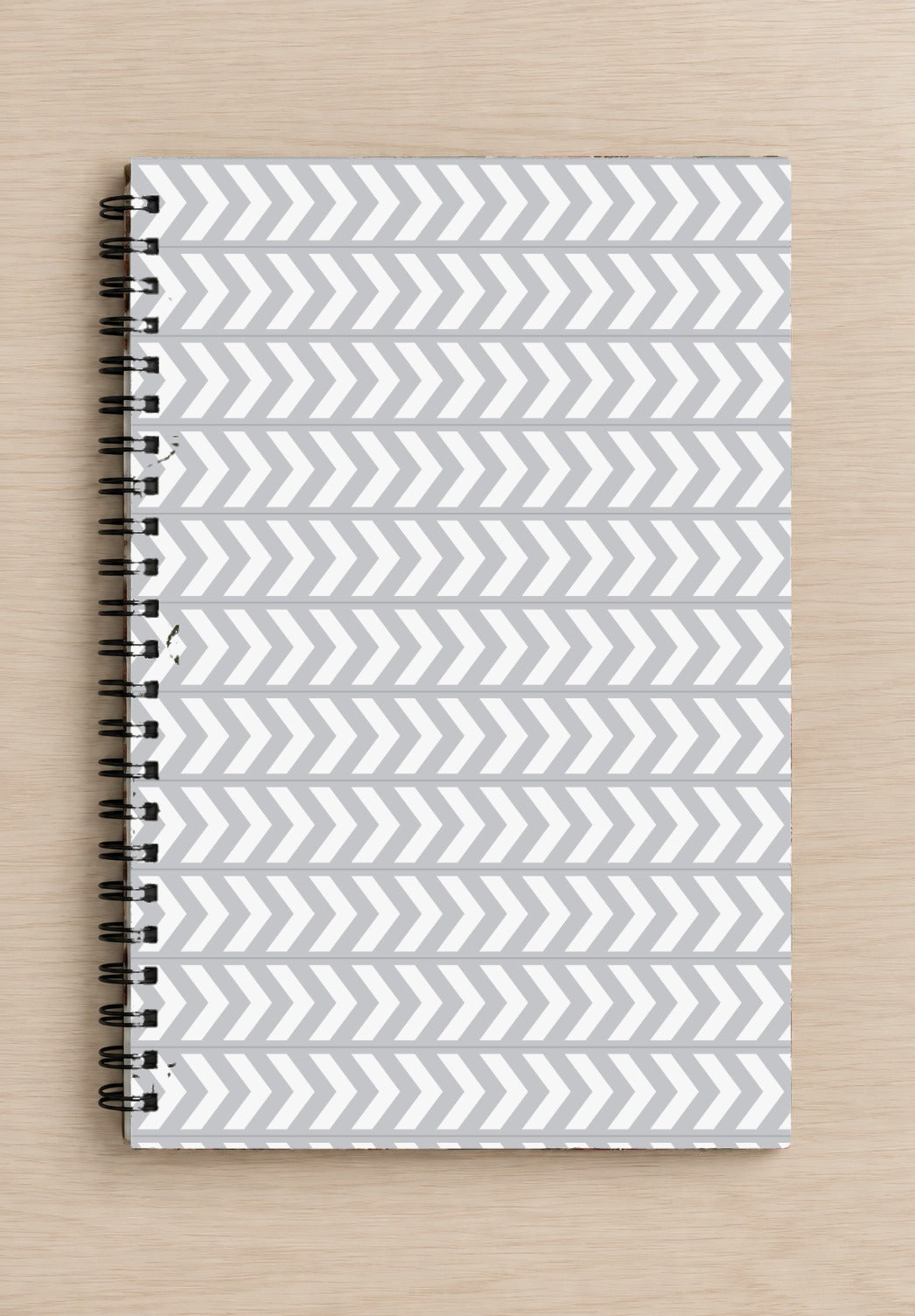 Grey-White Arrows Notebook