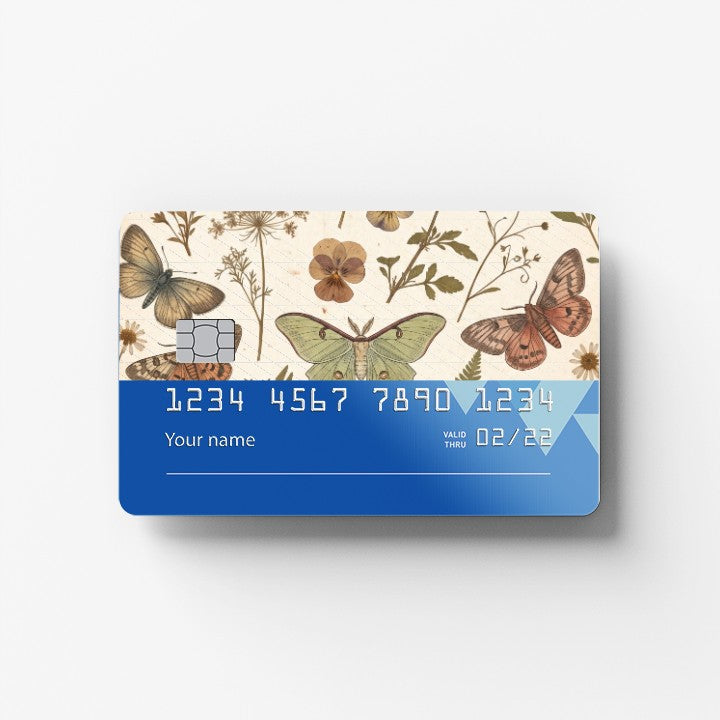 Butterfly Collage Credit Card Sticker