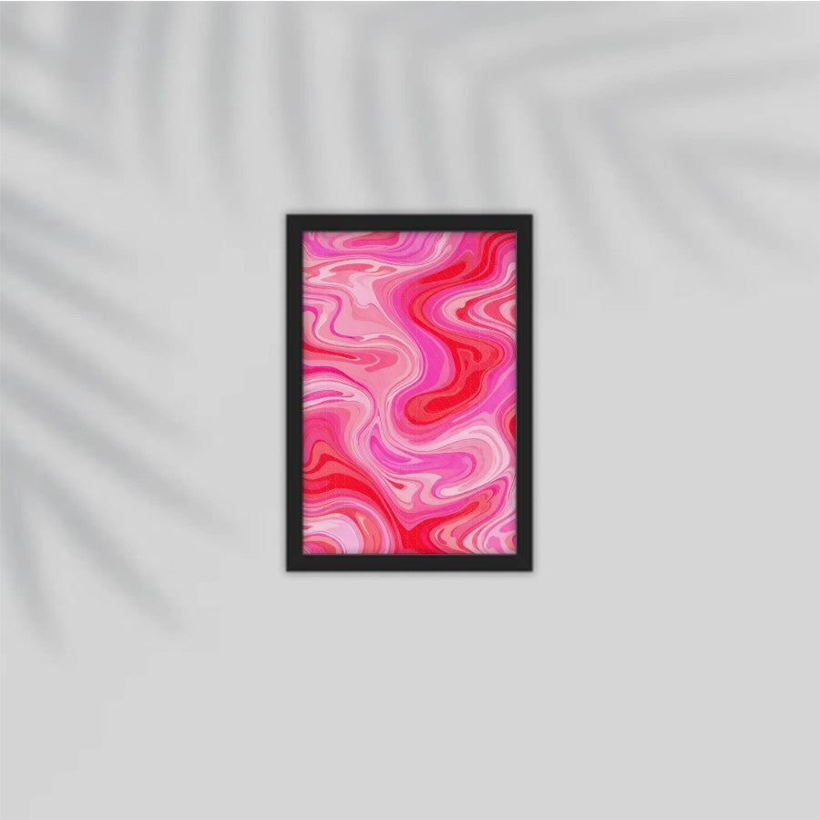 Pink Ripple Framed Poster