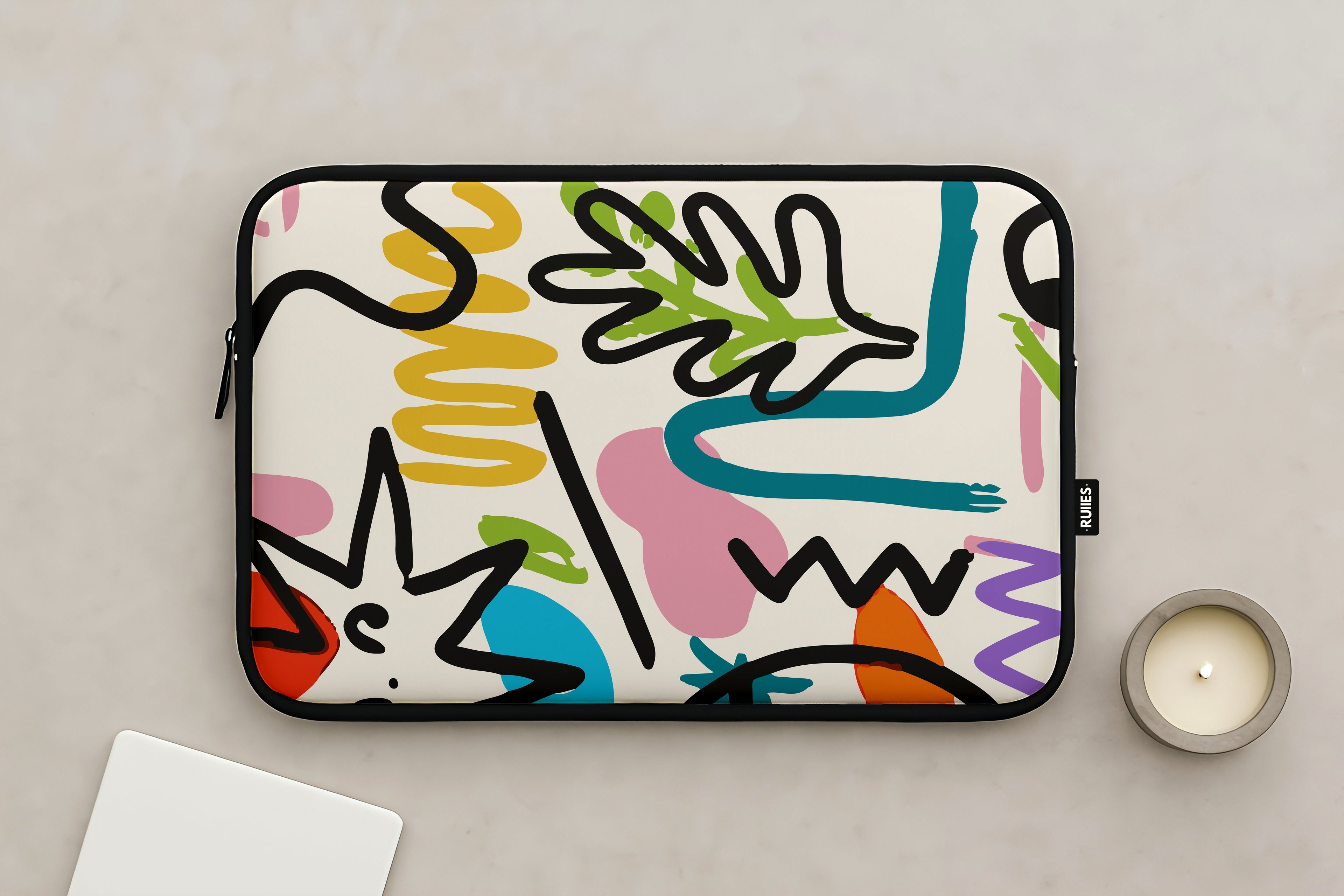 Vibrant Strokes Laptop Sleeve