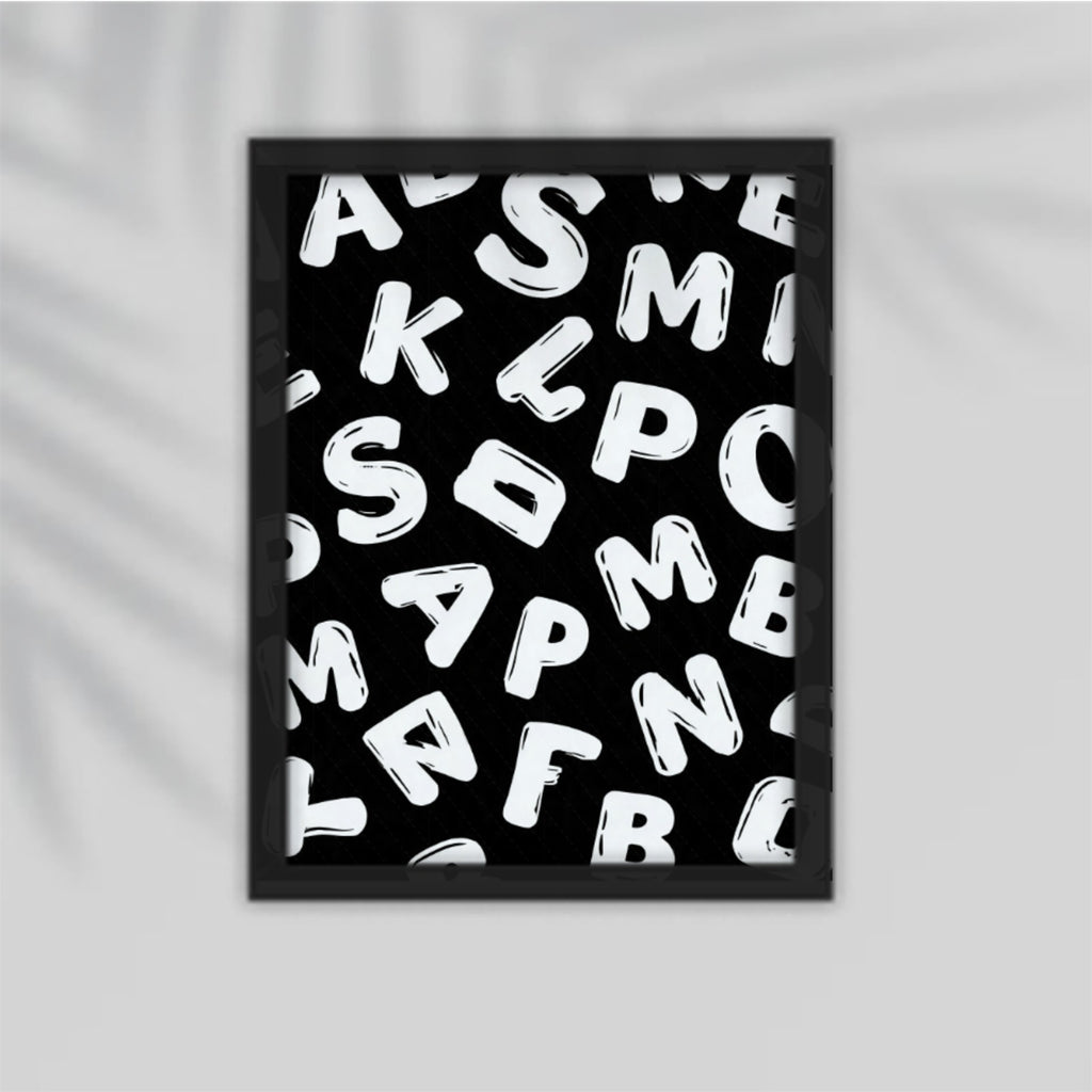 Alphabet Letters Framed Poster