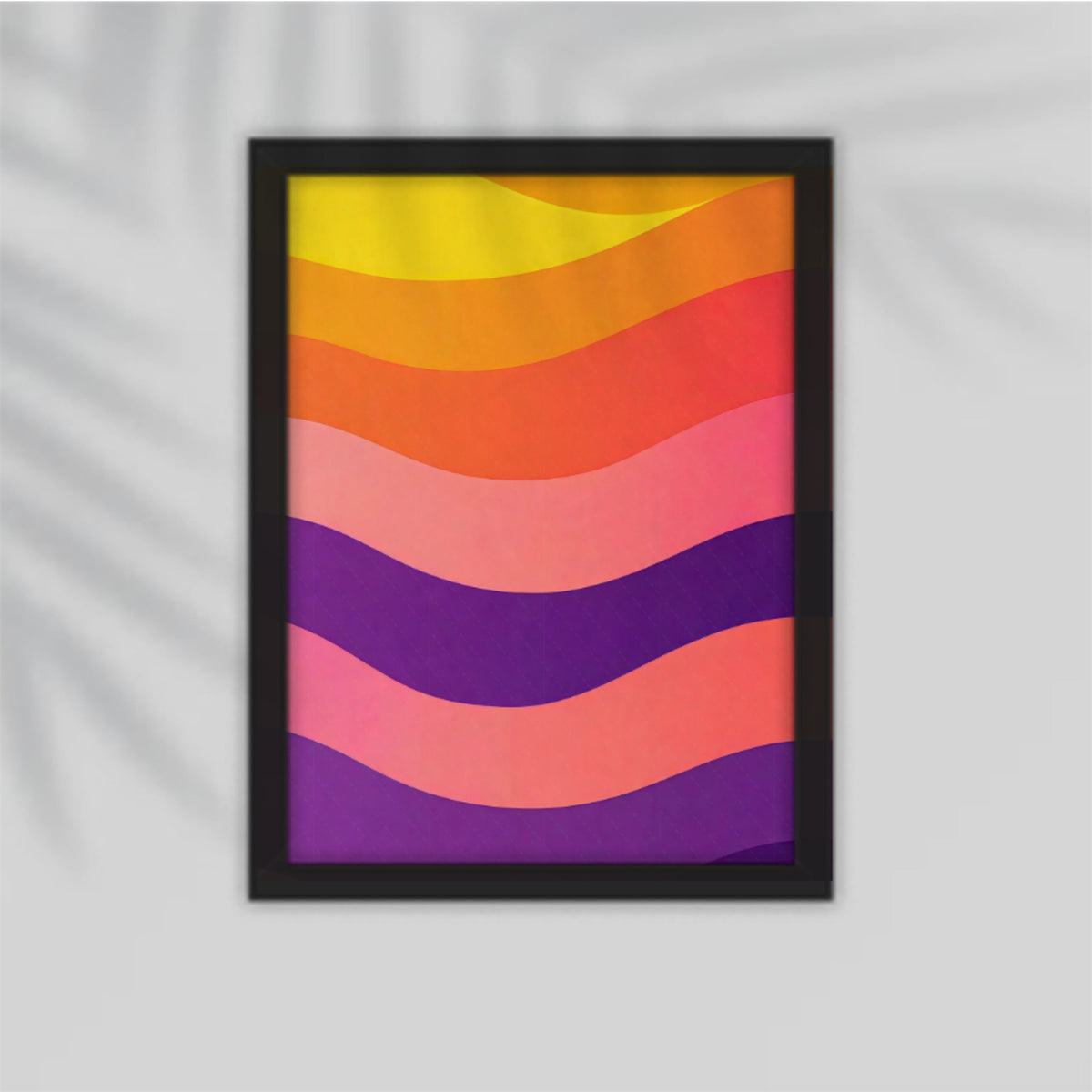 Yellow-Orange Gradient Framed Poster