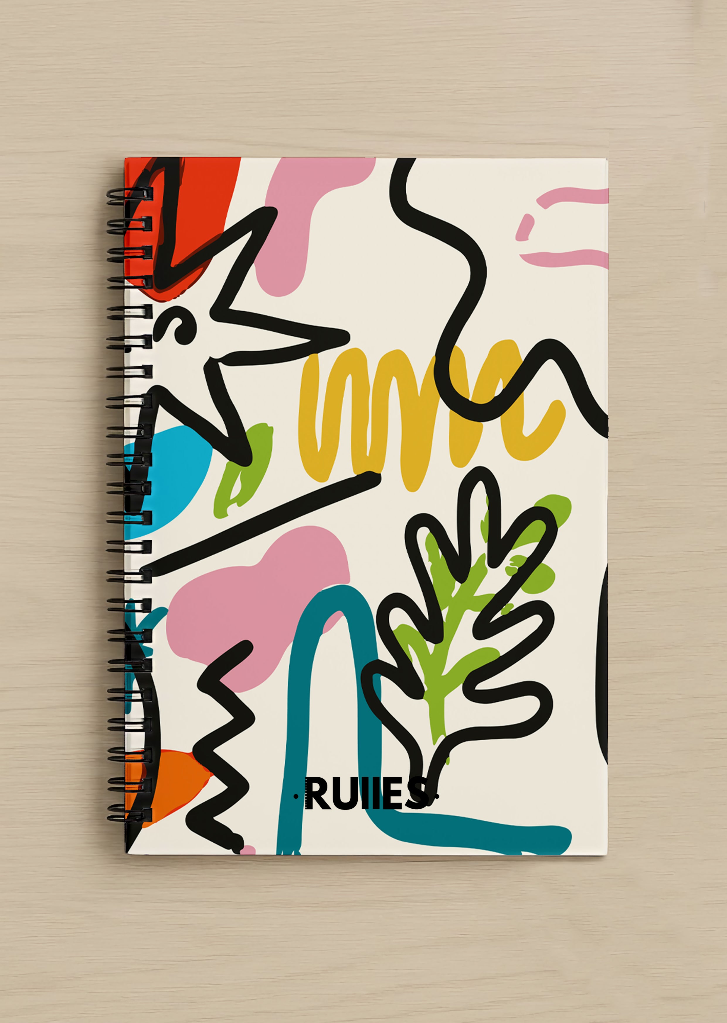 Vibrant Strokes Notebook