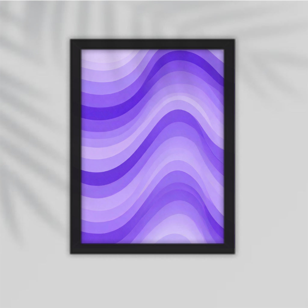 Purple Gradient Framed Poster