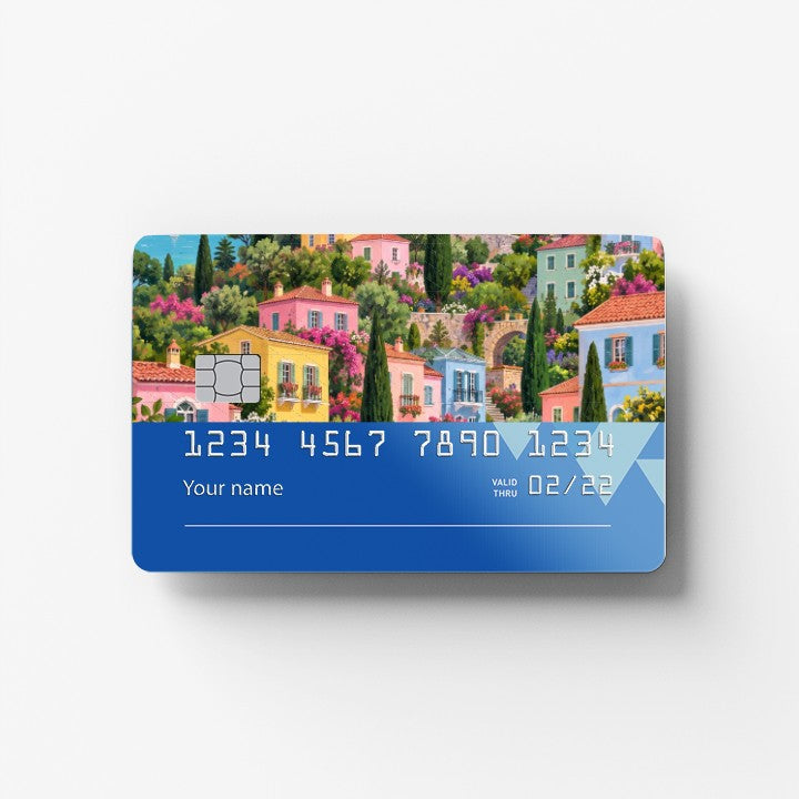 Colorful Hills Credit Card Sticker