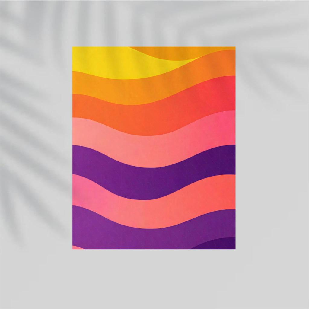 Yellow-Orange Gradient Paper Poster