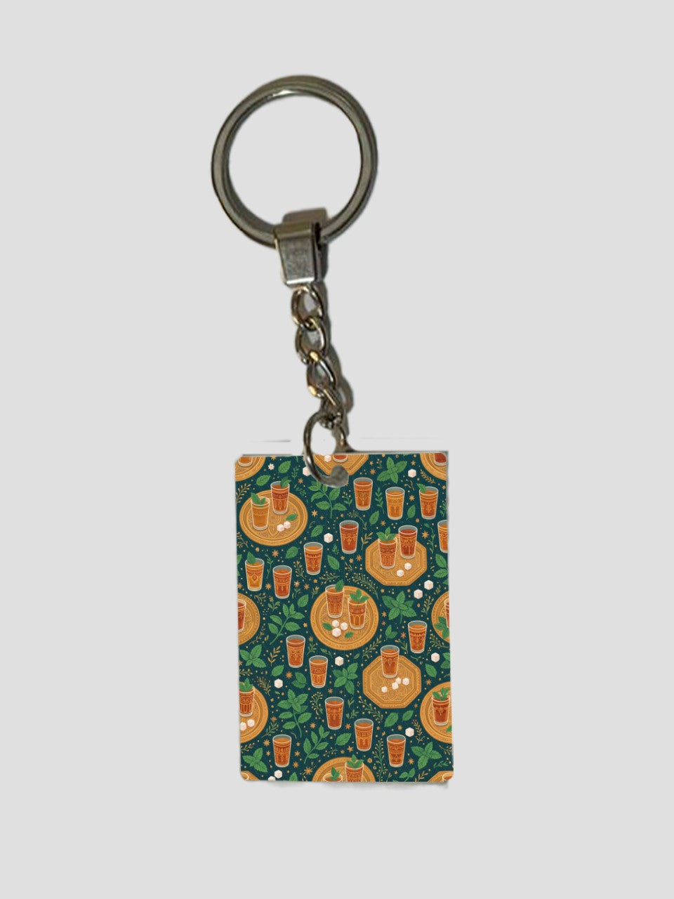 Mint Tea Hour Keychain