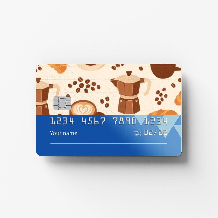 Coffee Please Credit Card Sticker