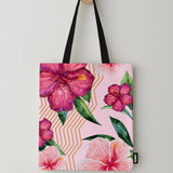 Purple Flowers Tote Bag