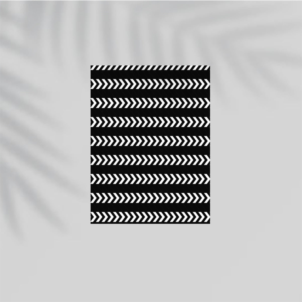 Arrow Black-White Paper Poster