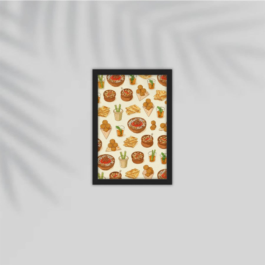 Koshary Party Framed Poster