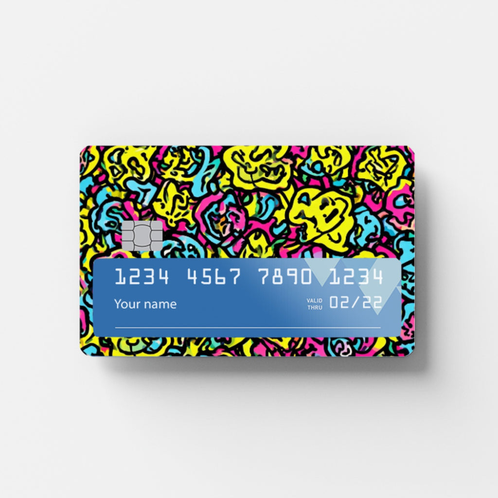 Color Splash Credit Card Sticker