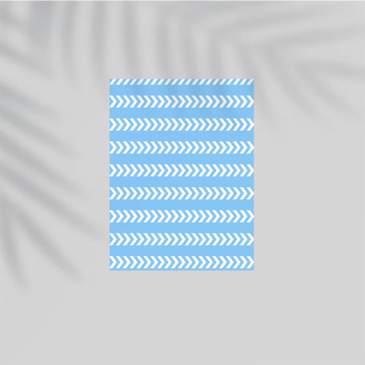 Blue-White Arrows Paper Poster