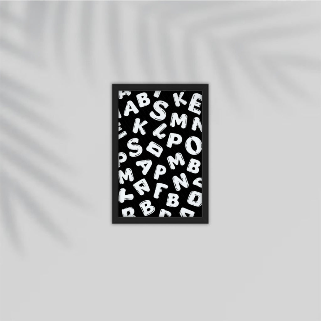 Alphabet Letters Framed Poster
