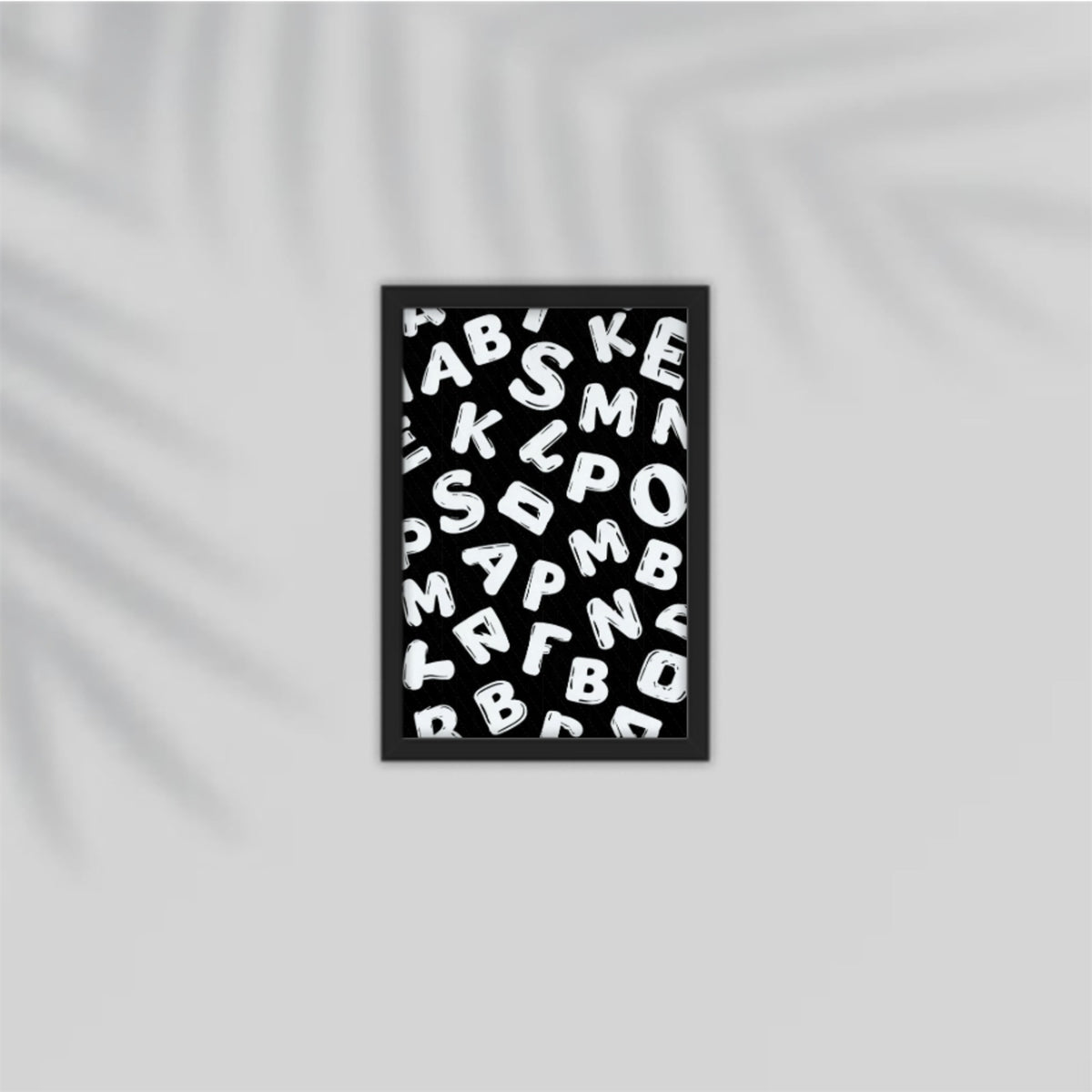 Alphabet Letters Framed Poster