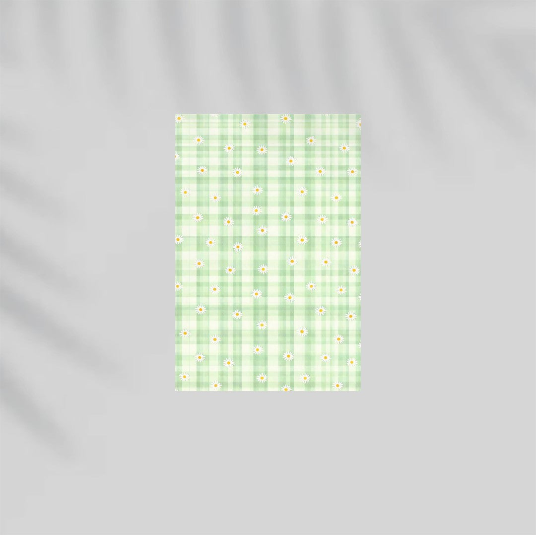 Sage Gingham Paper Poster