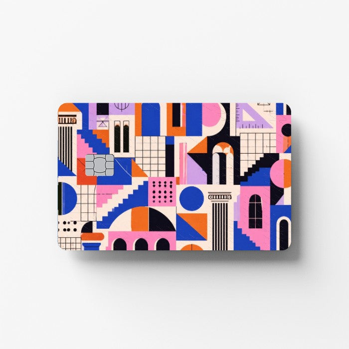 Bauhaus Blocks Credit Card Sticker