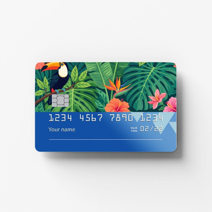 Toucan Jungle Credit Card Sticker