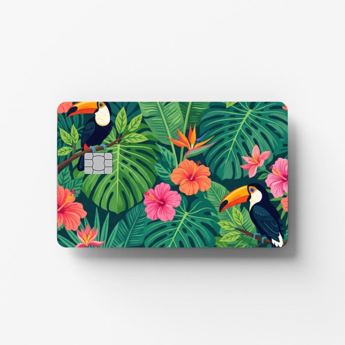 Toucan Jungle Credit Card Sticker