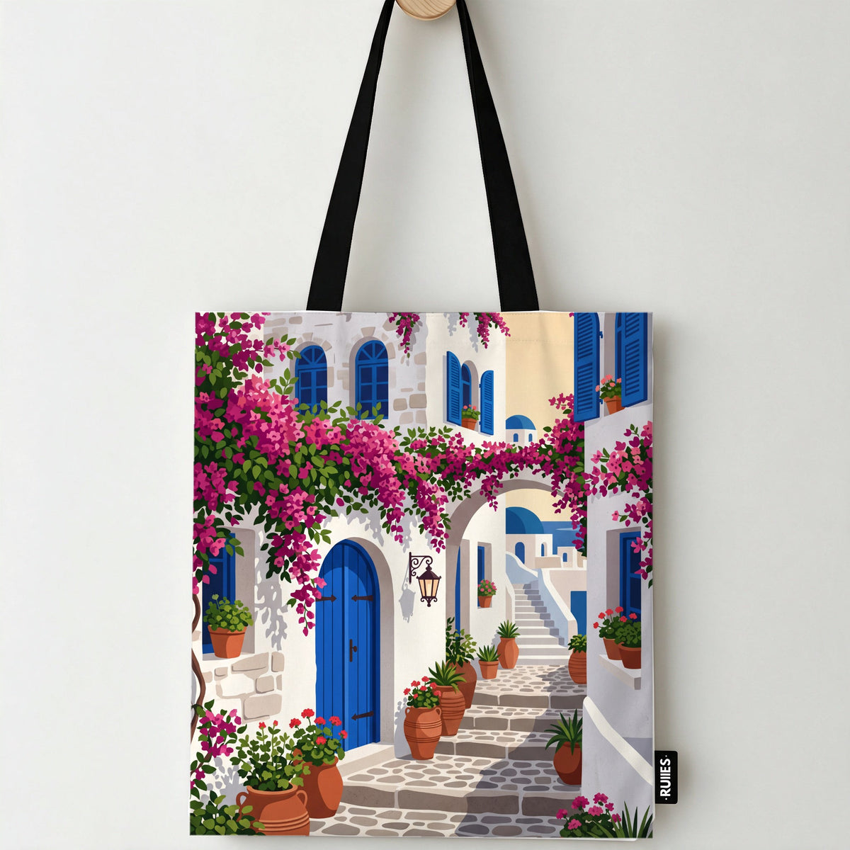Bougainvillea Doors Tote Bag