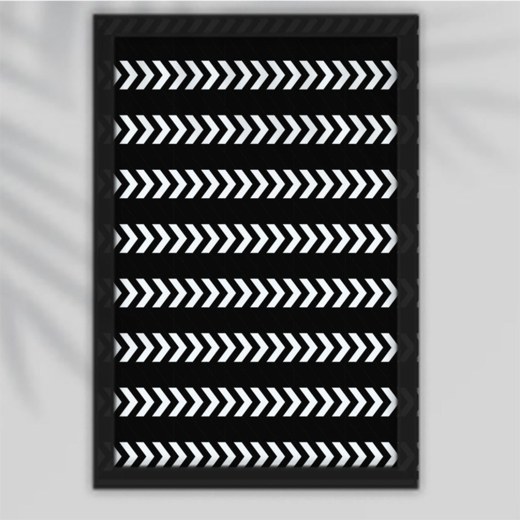 Arrow Black-White Framed Poster
