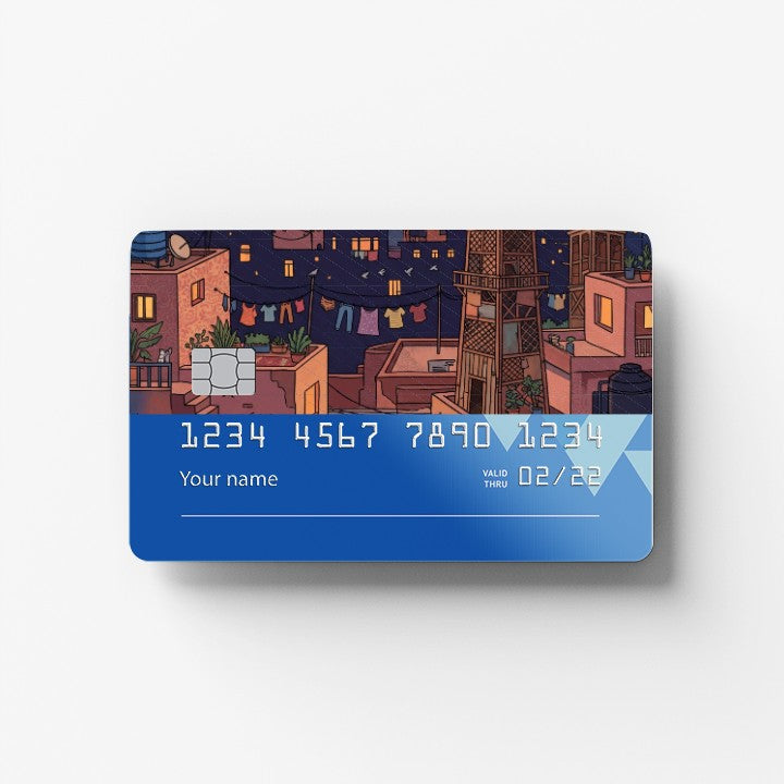 Cairo Rooftops Credit Card Sticker