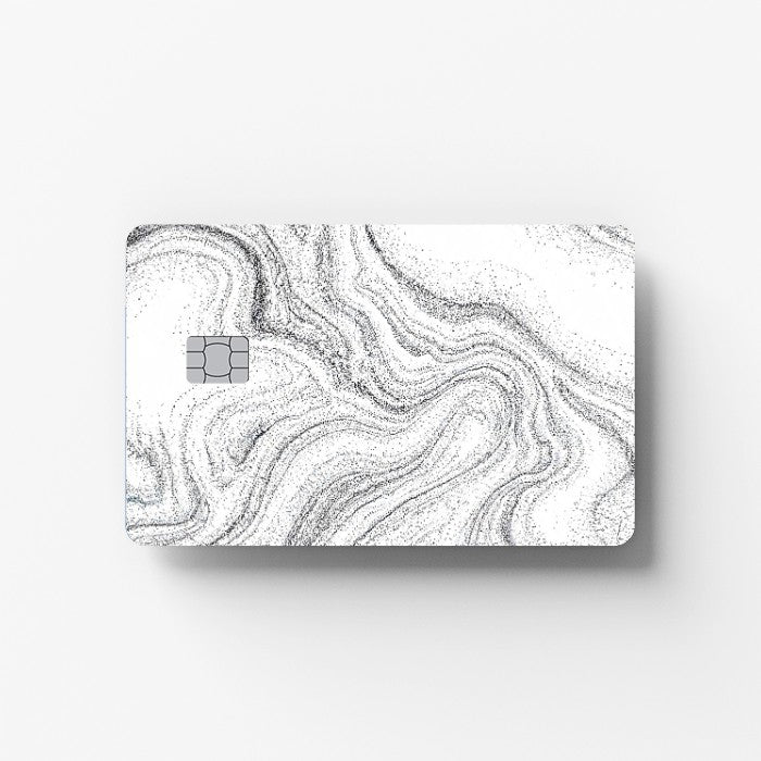 Dot Waves Credit Card Sticker