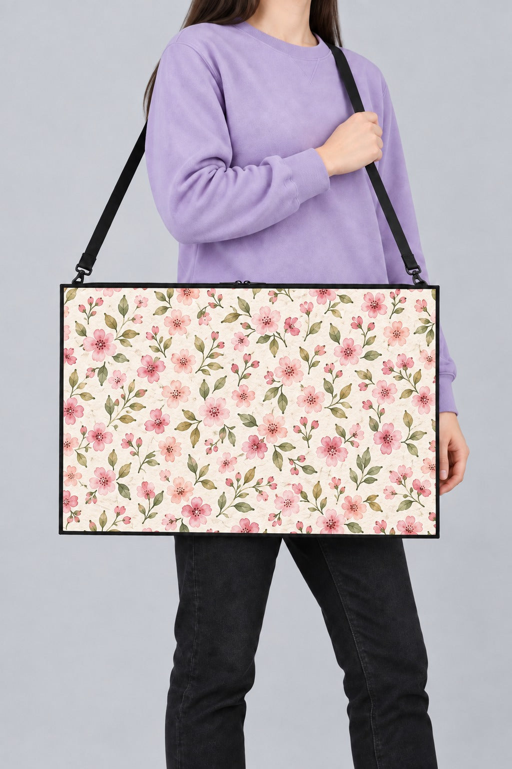 Blush Meadow Art Bag