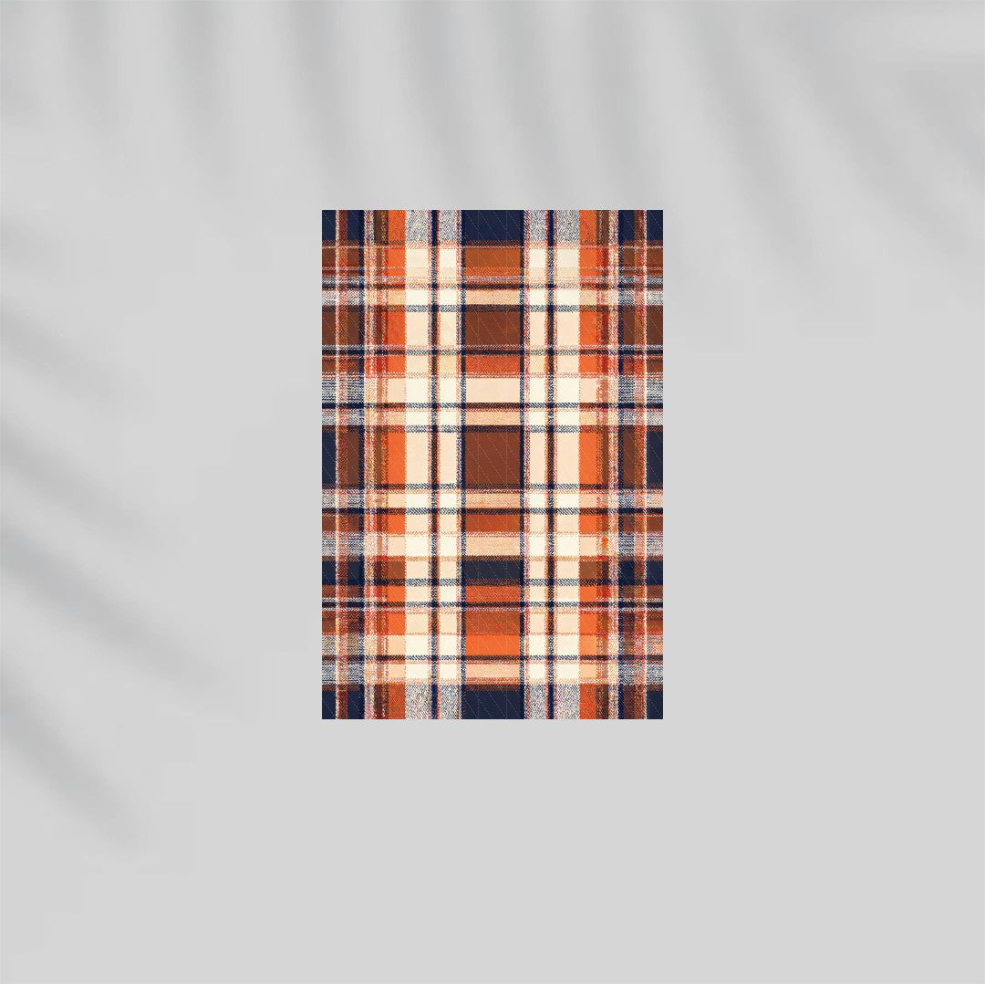 Tartan Cocoa Paper Poster