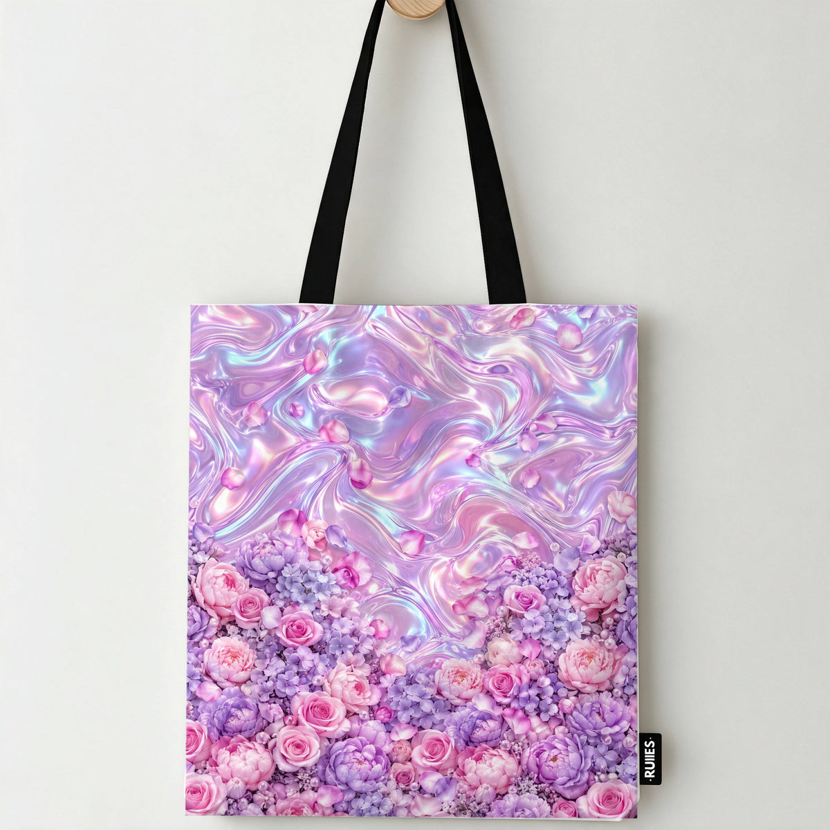 Iridescent Bloom Tote Bag