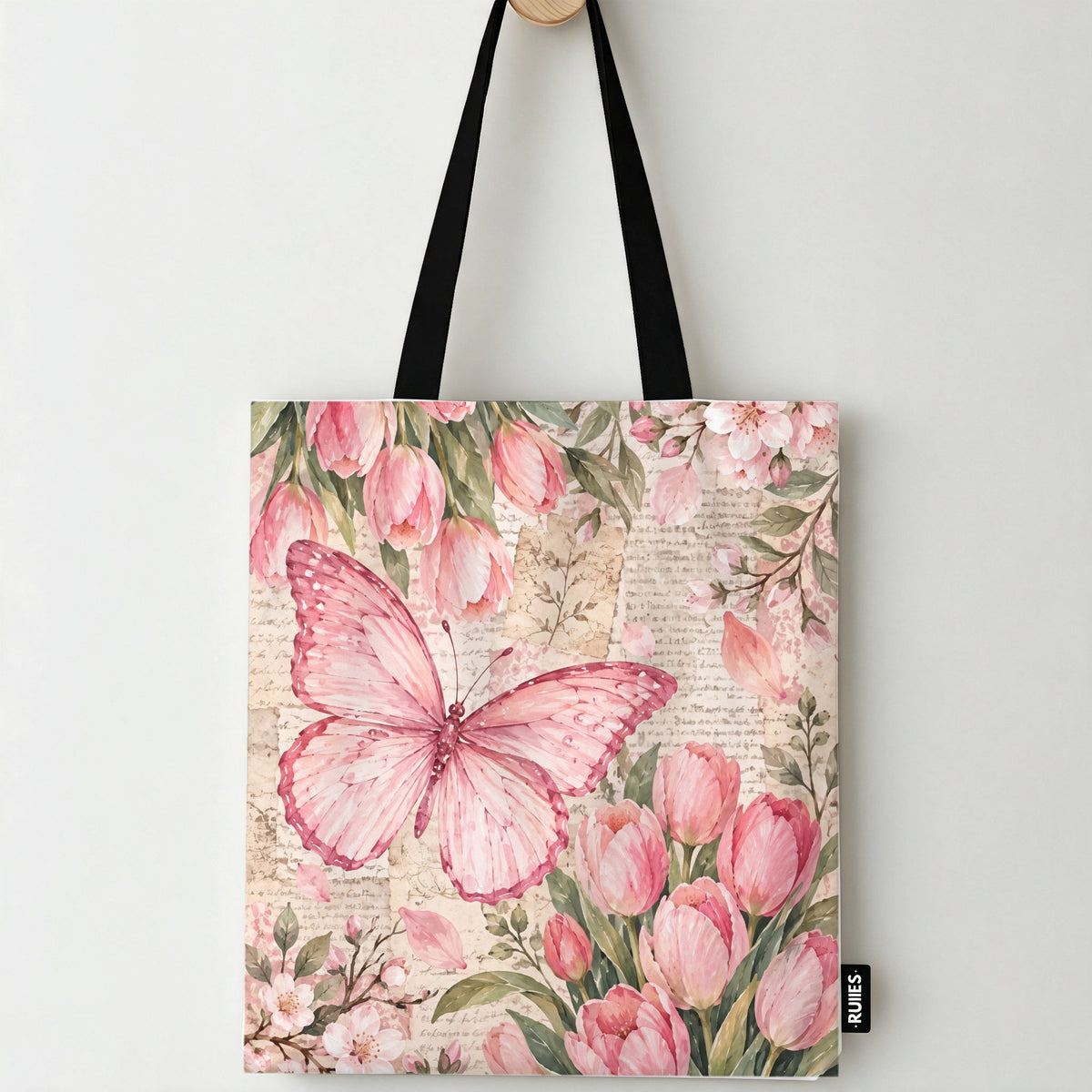 Spring Letter Tote Bag