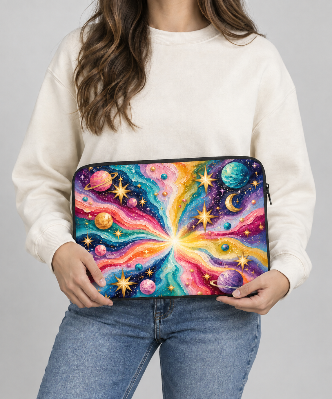 Cosmic Bloom Laptop Sleeve