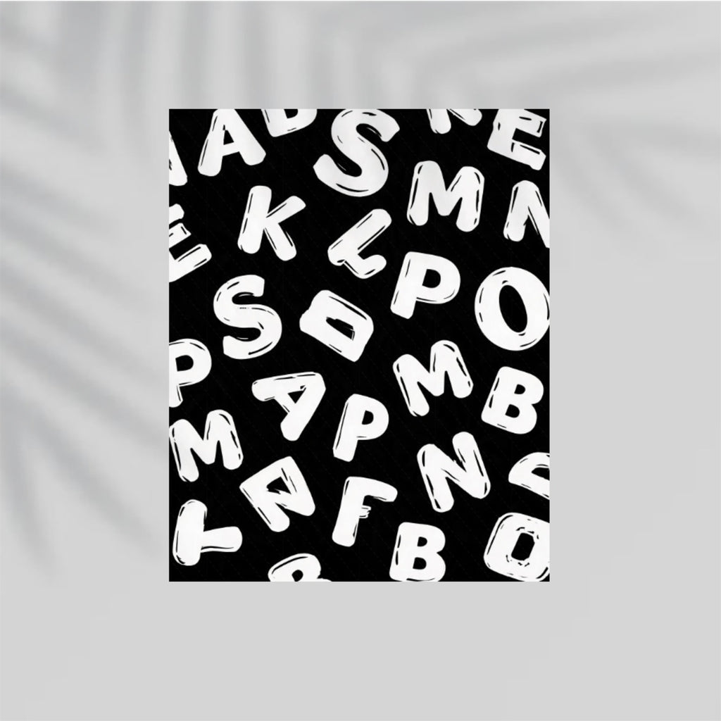 Alphabet Letters Paper Poster