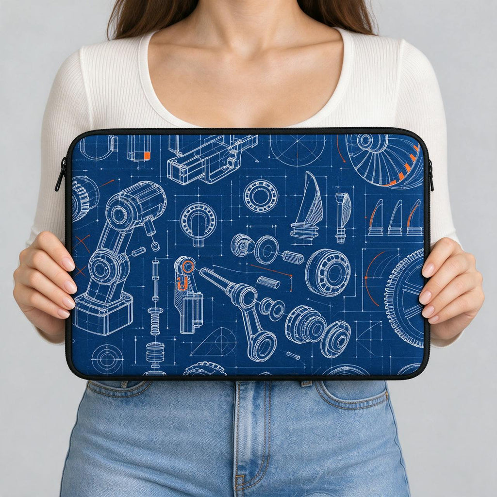 Mechanica Blueprint Laptop Sleeve