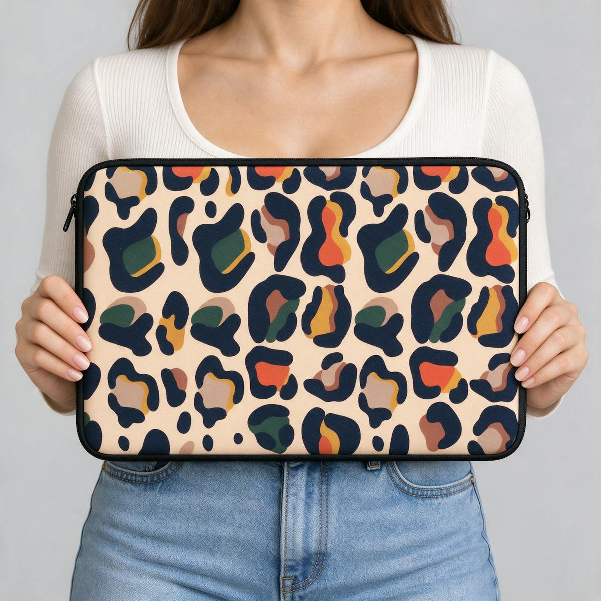 Colour Leopard Laptop Sleeve
