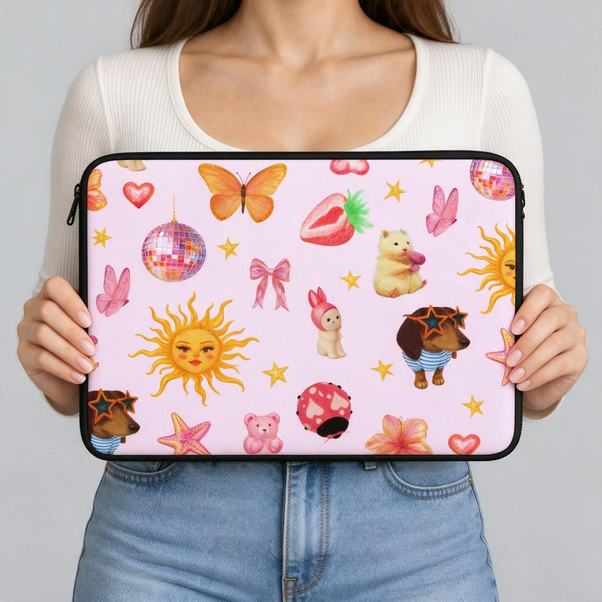 Soft Girl Laptop Sleeve