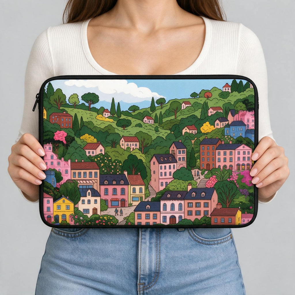 Pastel Town Laptop Sleeve