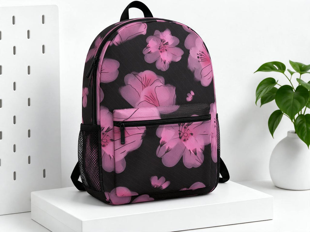 Pink Flowers Backpack