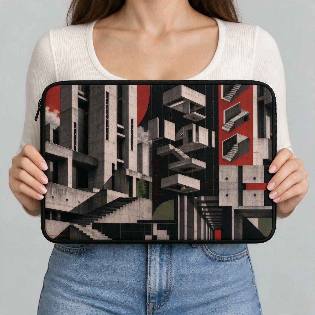 Brutalist Blocks Laptop Sleeve