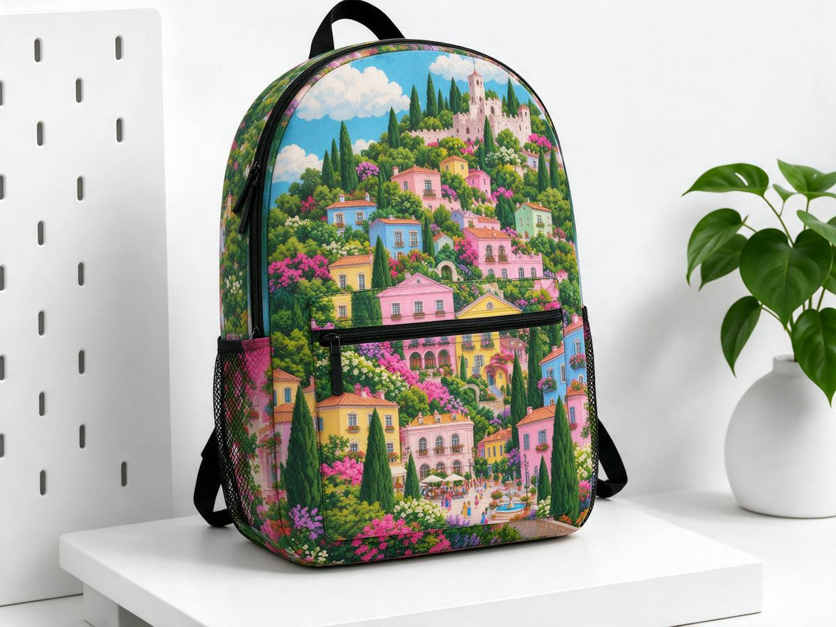Pastel Hillside Backpack