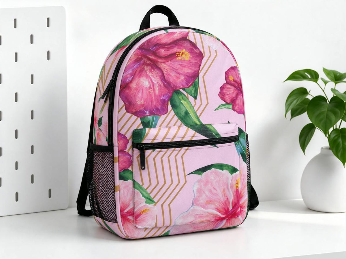 Purple Flowers Backpack