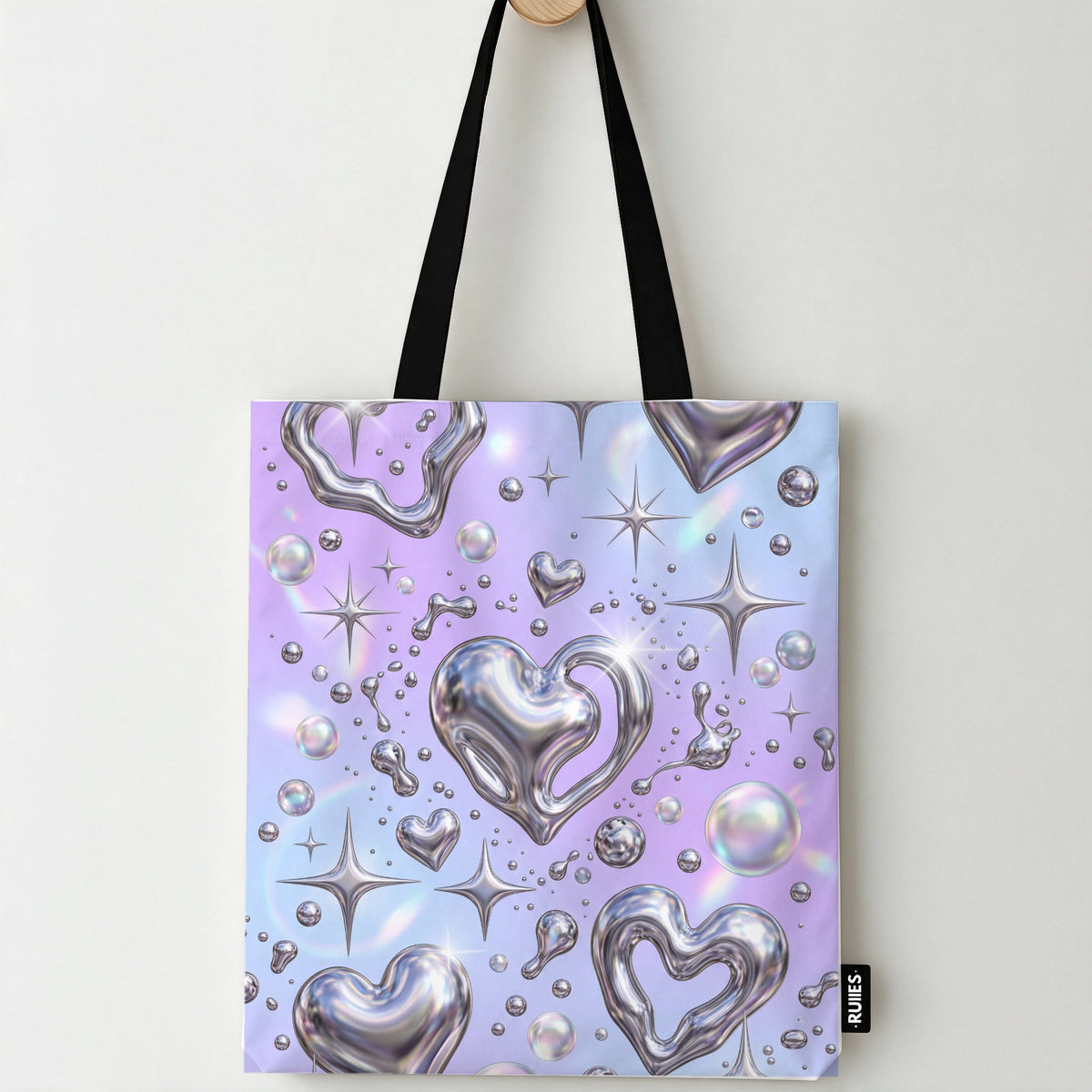 Chrome Bubbles Tote Bag