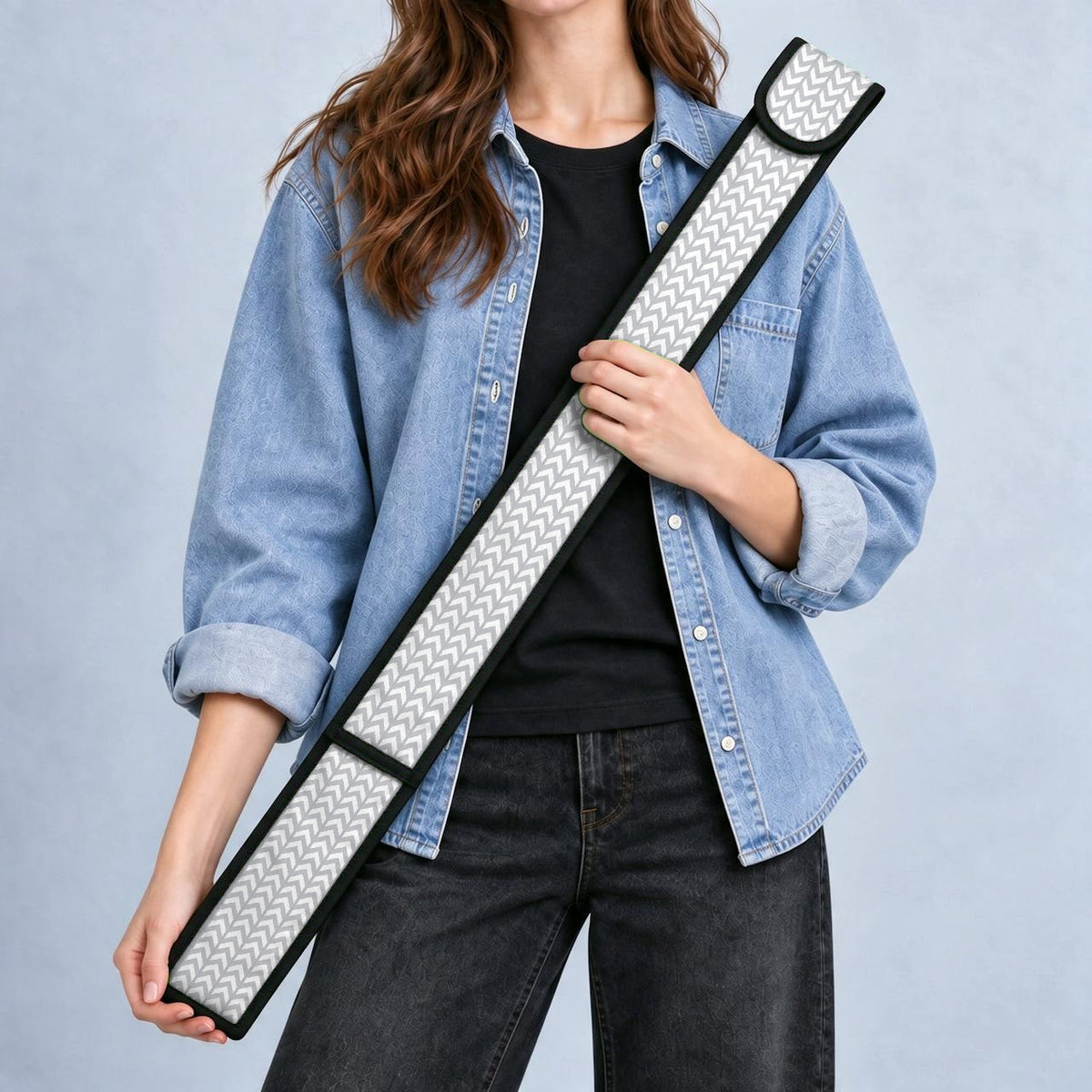 Grey-White Arrows T-Ruler Cover
