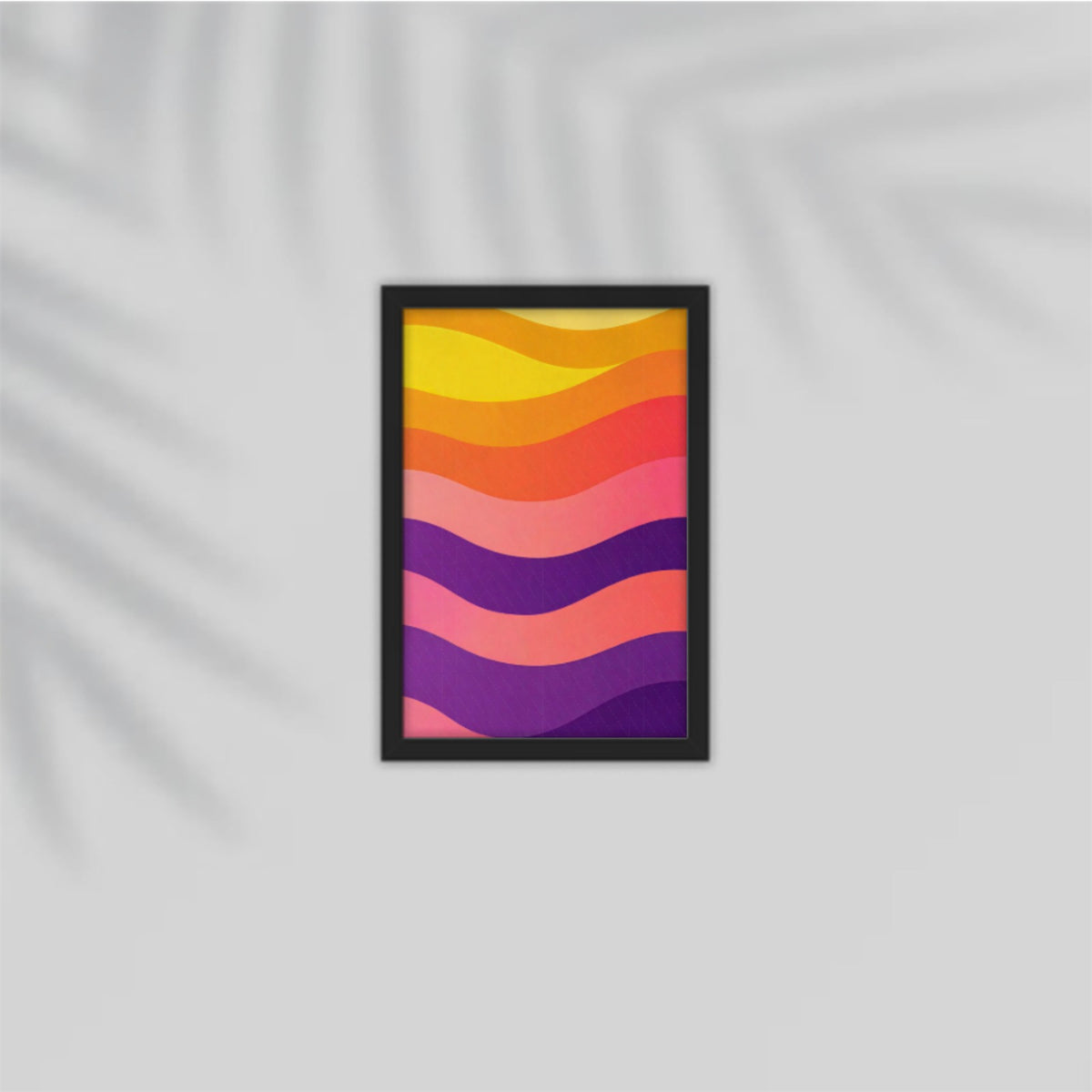 Yellow-Orange Gradient Framed Poster