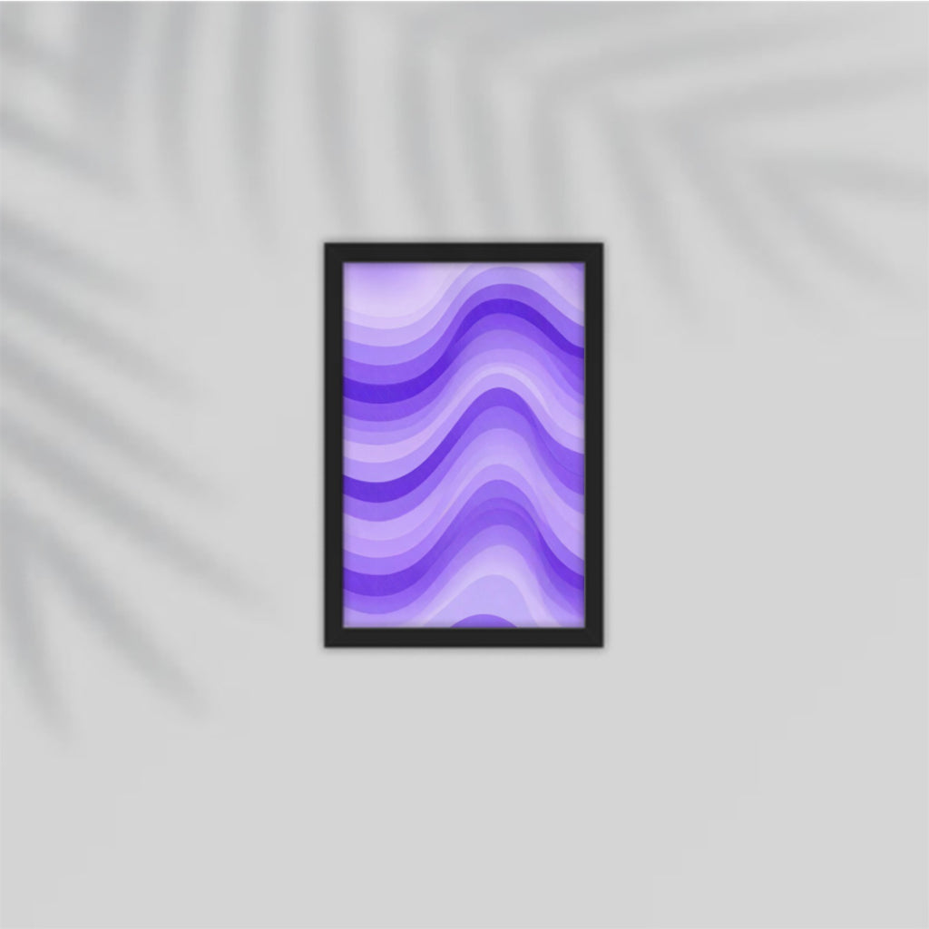 Purple Gradient Framed Poster