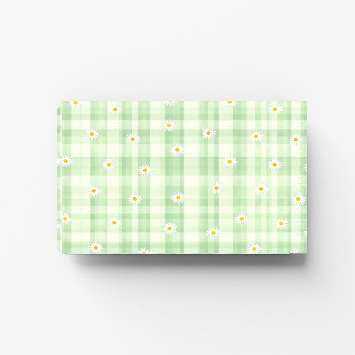 Sage Gingham Credit Card Sticker