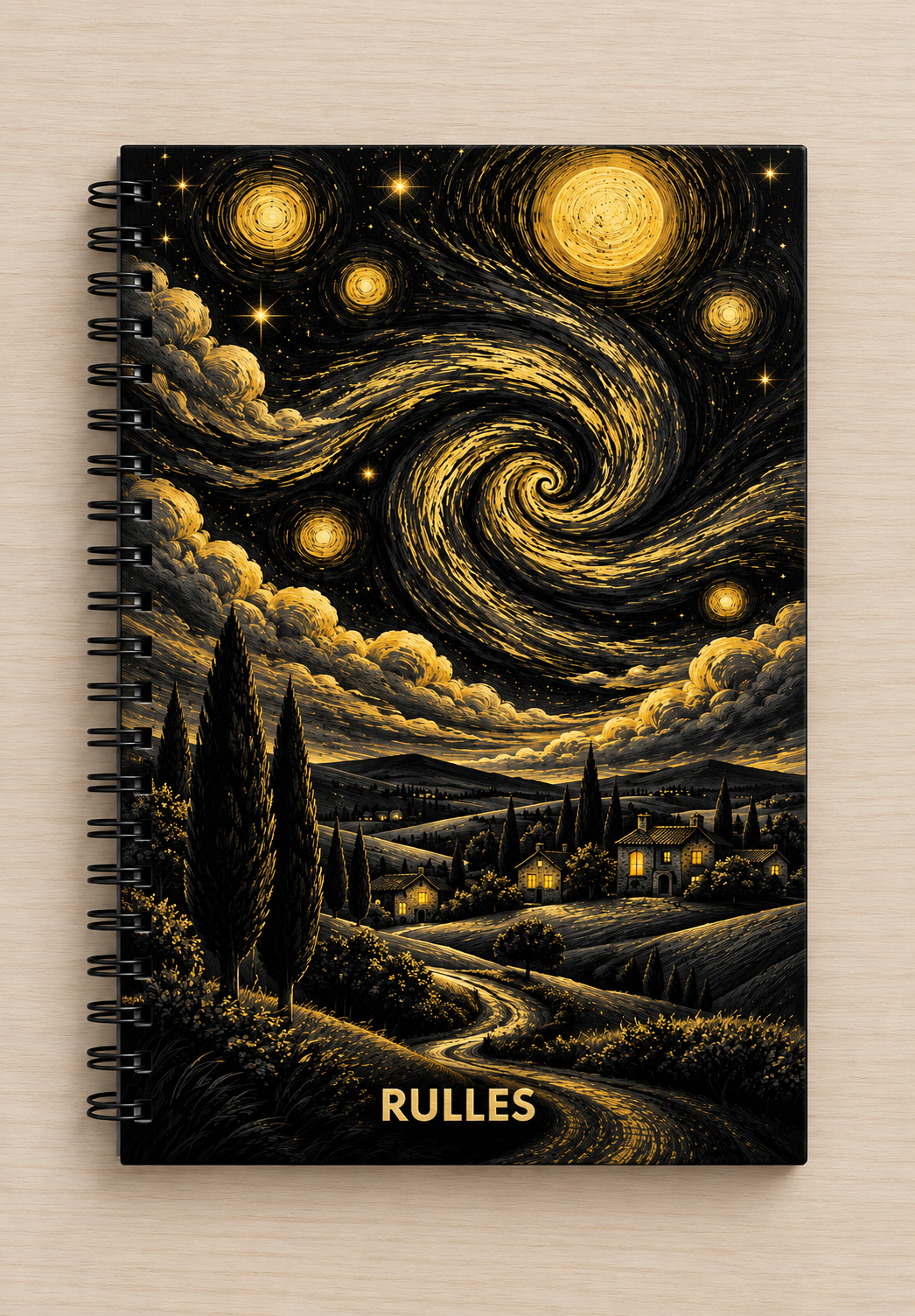Golden Nocturne Notebook
