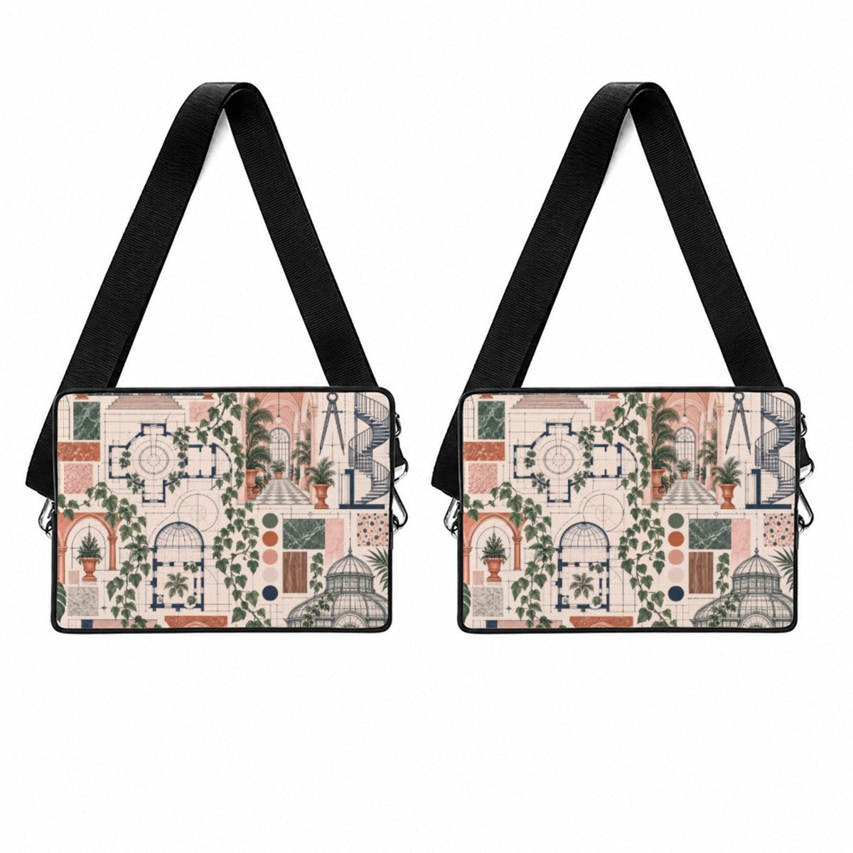Botanical Structures Laptop Sleeve - print preview