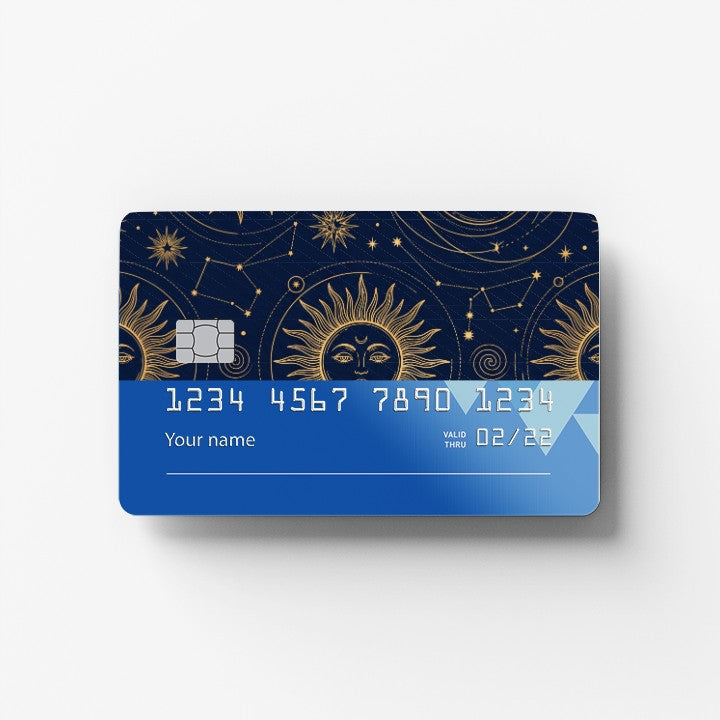 Celestial Night Credit Card Sticker
